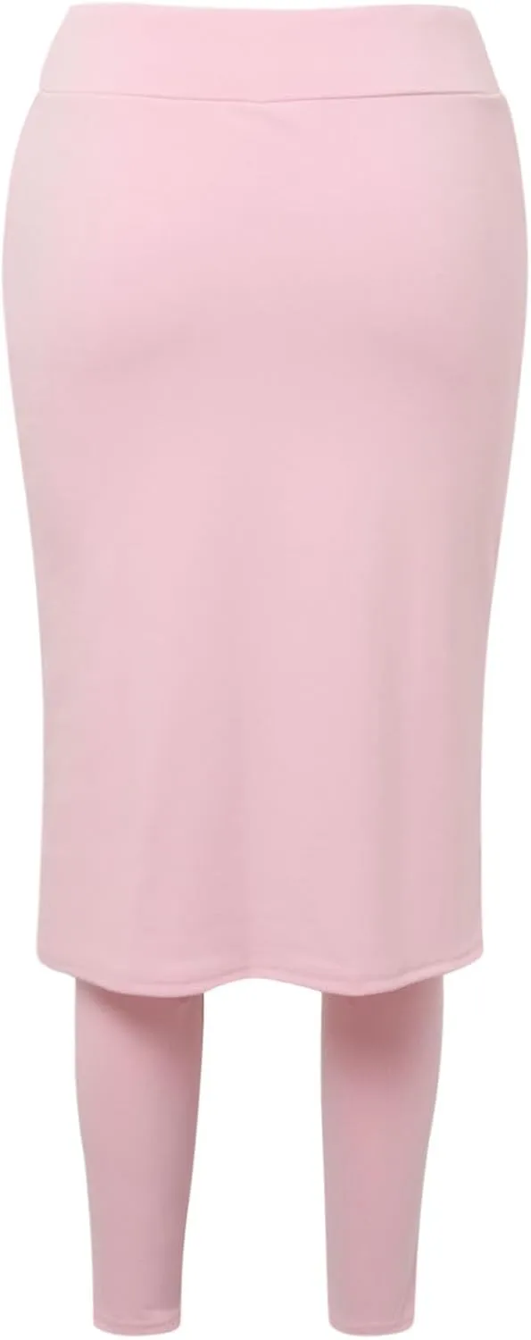 Women Athletic Knee Length Skirts with Leggings,Skorts Leggings&Skirted Capris Swim Skorts for Women Yoga Pockets