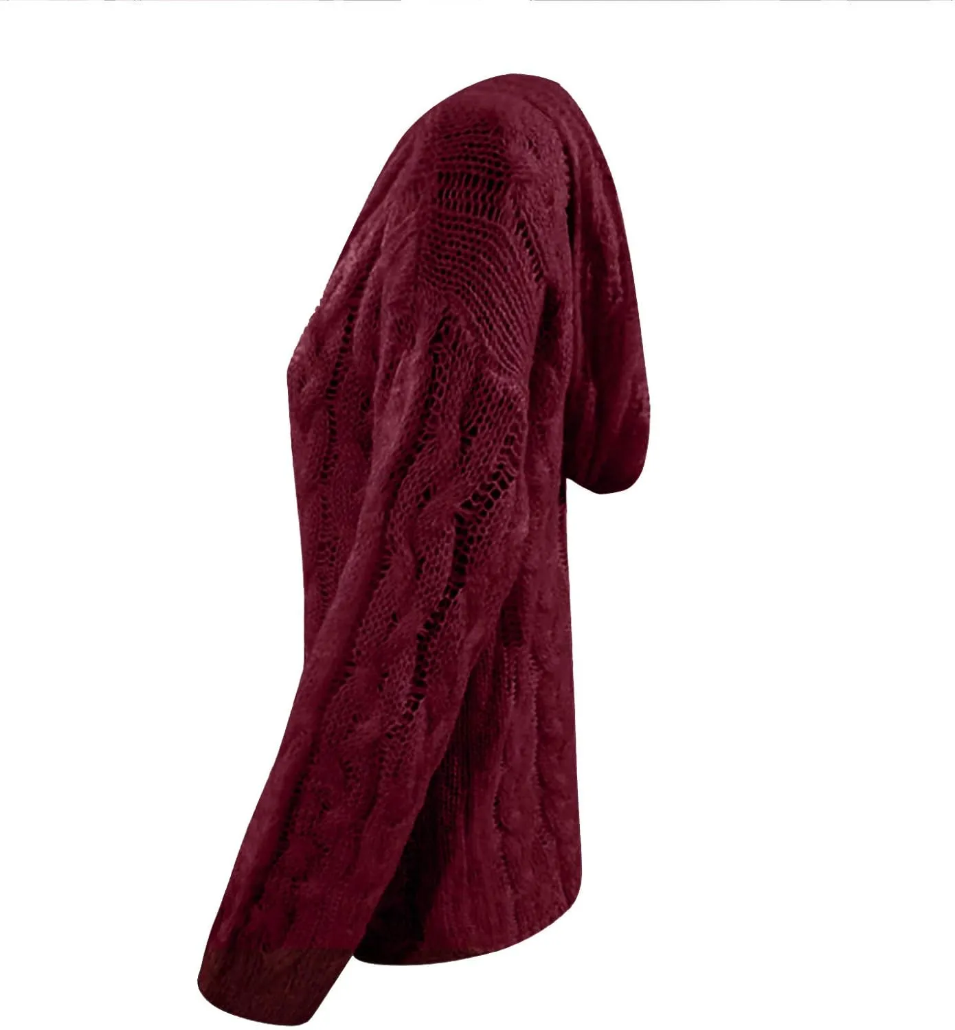 Women Hooded Cable Knit Sweaters Solid Color Long Seelve Chunky Pullover Sweater Casual Jumper Top Oversized Hoodies