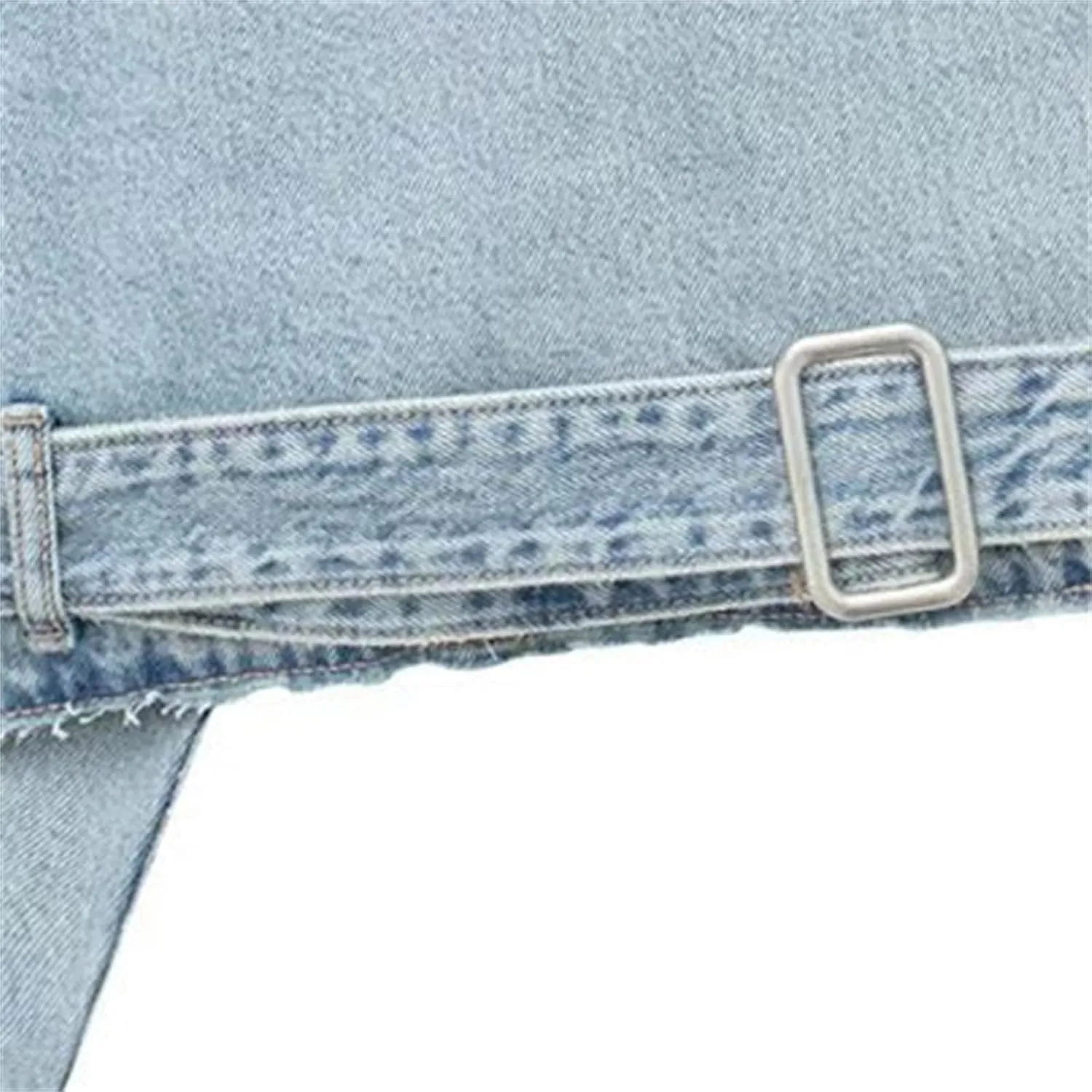 Women's Casual Lapel Short Denim Trench Jacket Cropped Pea Coat Crop Long Sleeve Jean Jackets Coats Outwear with Belt