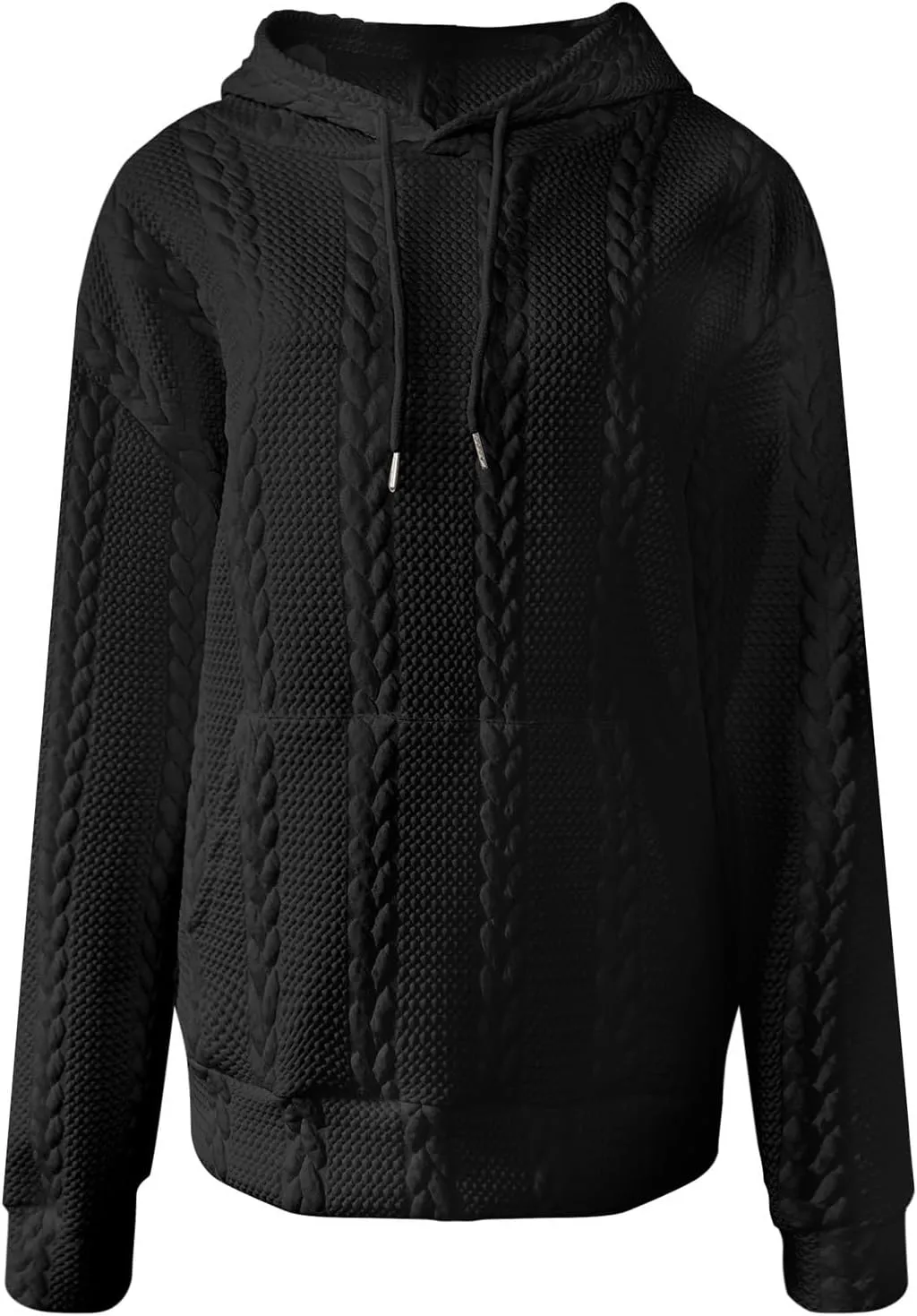 Womens Casual Solid Color Loose Oversized Off Shoulder Long Sleeve Hoodie Top Sweatshirt Hoodies for Women