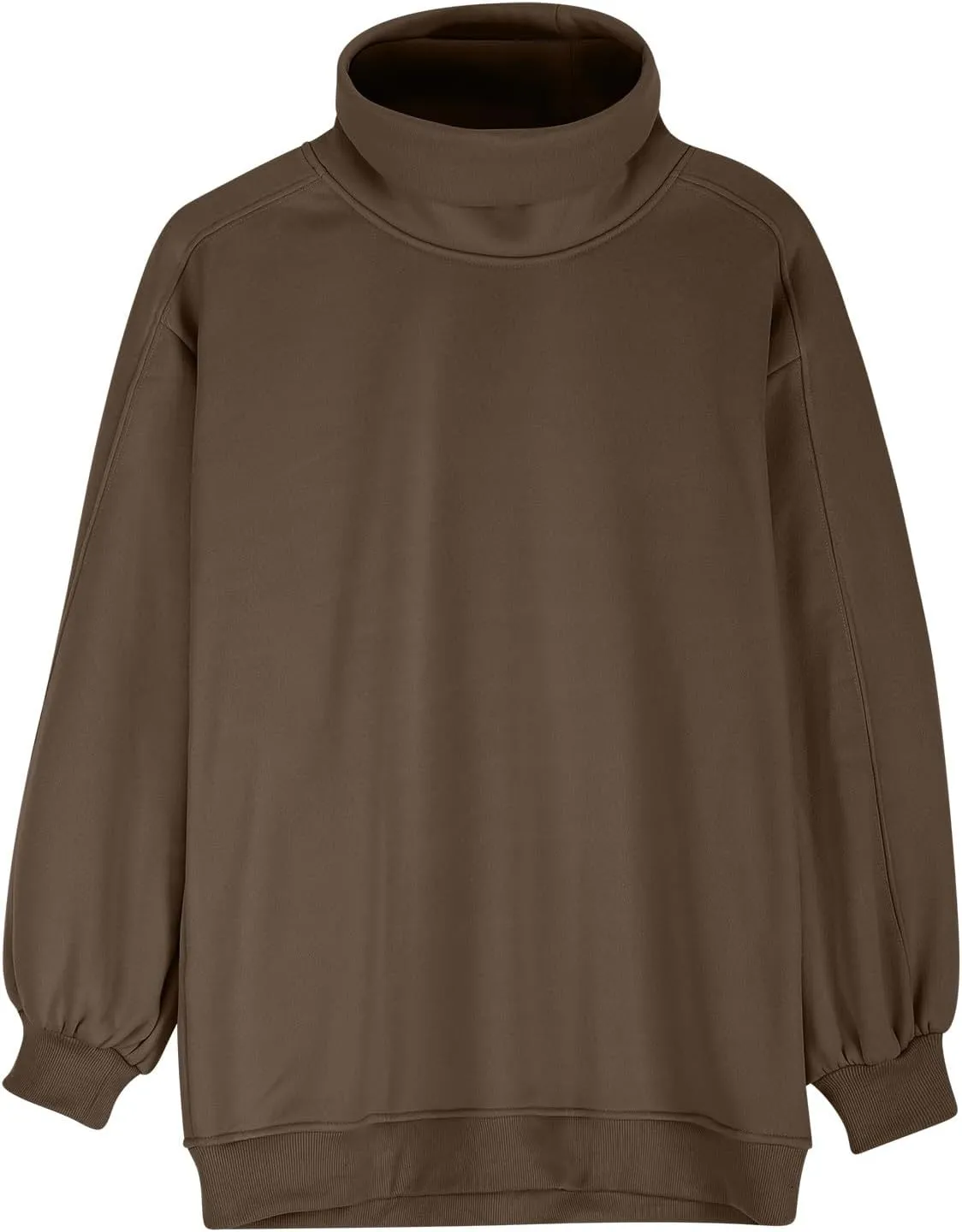 Womens Cute Oversized Hoodies Trendy High Neck Pullover Shirts Teen Girls Preppy Sweatshirts Fall Winter Clothes 2024