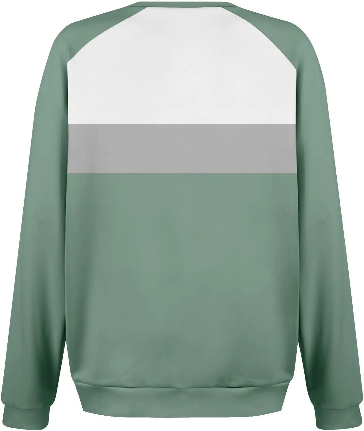 Women's Fashion Sweatshirt 2024 Casual Loose Splicing Color Block Hoodless Wide Hem Long Sleeve Fall outfits Clothes