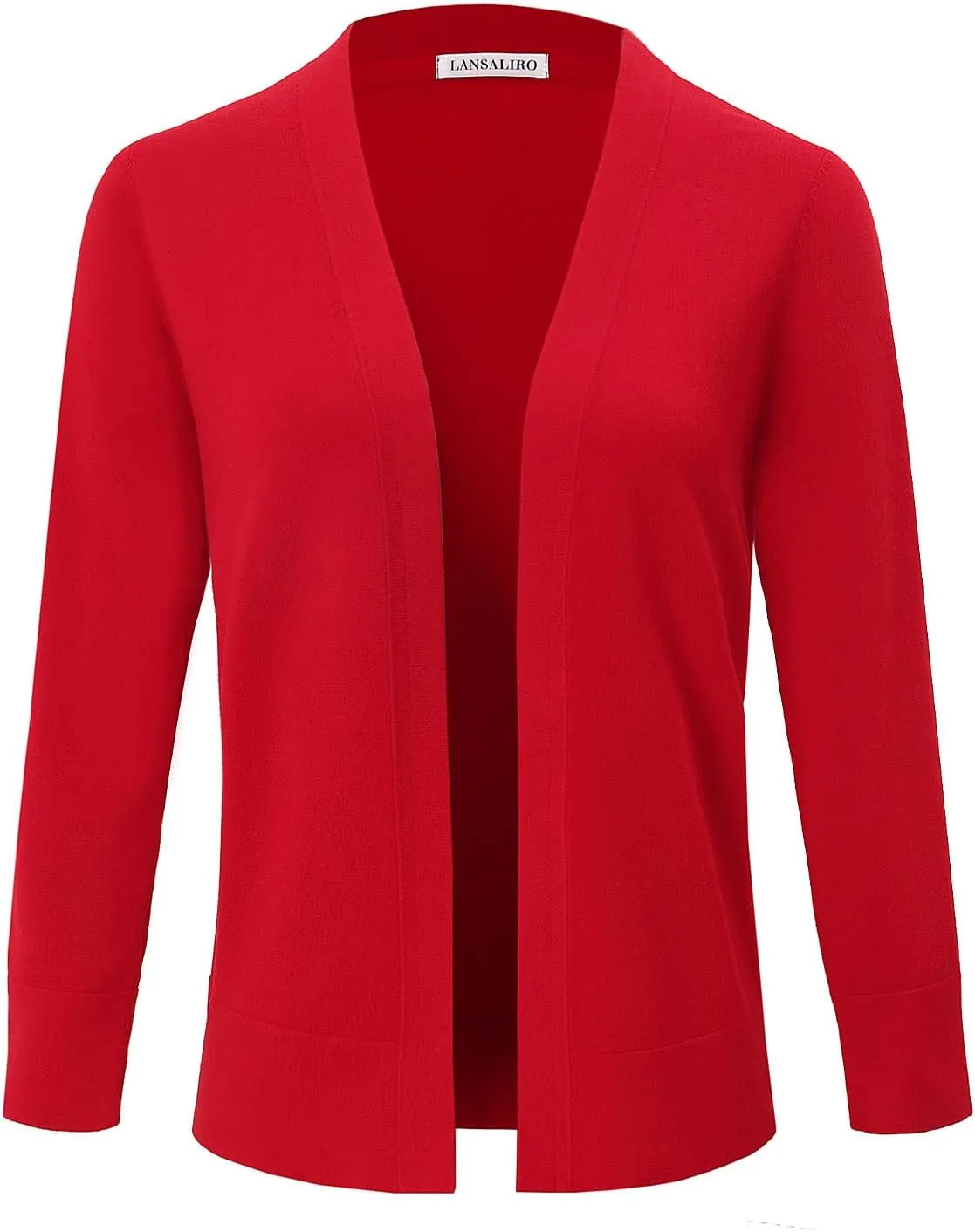 Women's Open Front Cardigans Sweaters Casual Lightweight Long Sleeve Knitted Tops