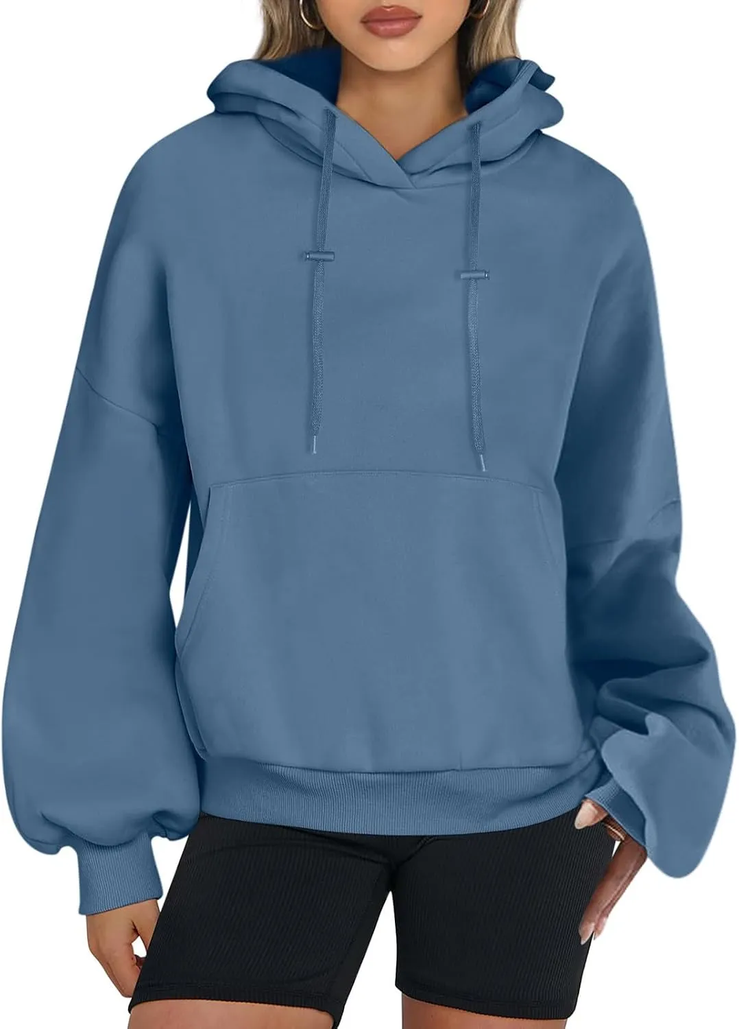 Womens Oversized Hoodies Casual Long Sleeve Fleece Sweatshirts Pullover Sweaters Teen Girls Preppy Tops Clothes