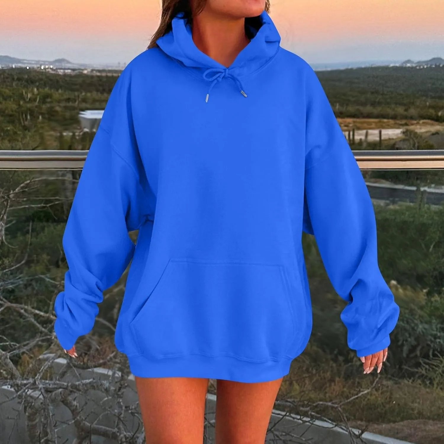 Womens Oversized Hoodies Winter Cotton Sweatshirts Pullover 2024 Fashion Tops Trendy Outfits Loose Sweatshirts