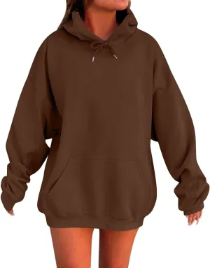 Womens Oversized Hoodies Winter Cotton Sweatshirts Pullover 2024 Fashion Tops Trendy Outfits Loose Sweatshirts