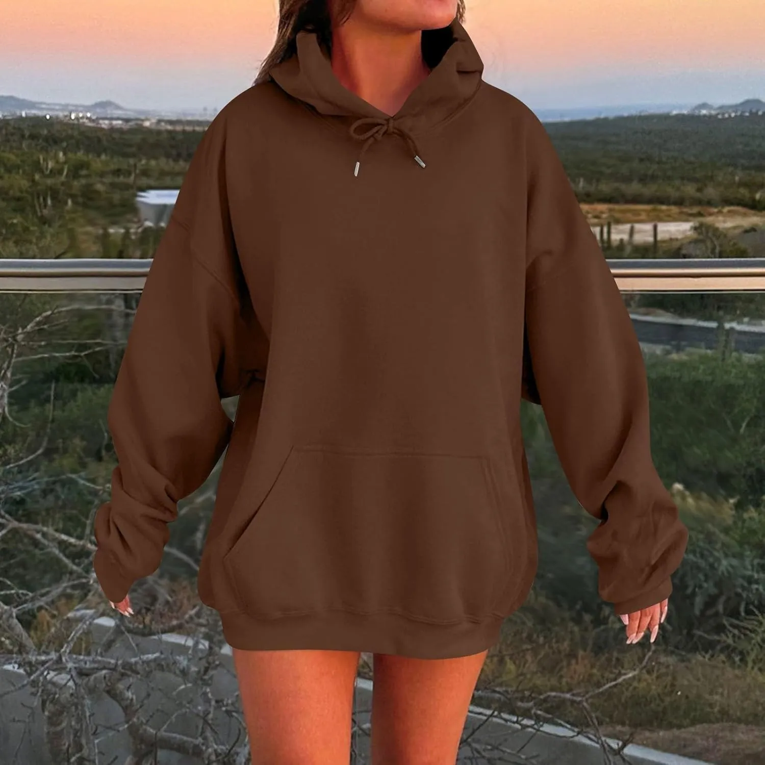 Womens Oversized Hoodies Winter Cotton Sweatshirts Pullover 2024 Fashion Tops Trendy Outfits Loose Sweatshirts