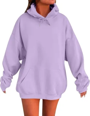 Womens Oversized Hoodies Winter Cute Sweatshirts Pullover 2024 Warm Clothes Fall Trendy Outfits Drawstring Sweater