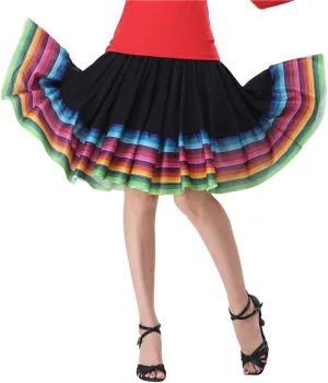 Women's Plus Size High Waisted A Line Pleated Midi Skater Skirt w/Shorts