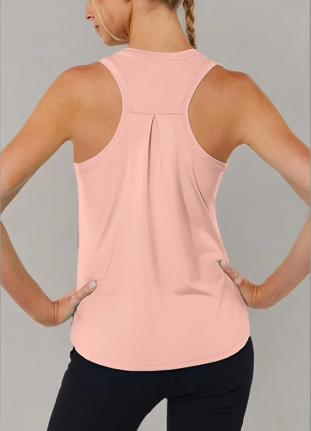Workout Tank Tops for Women Racerback Tops Sleeveless Running Shirts Loose Fit Athletic Gym Quick Dry Exercise