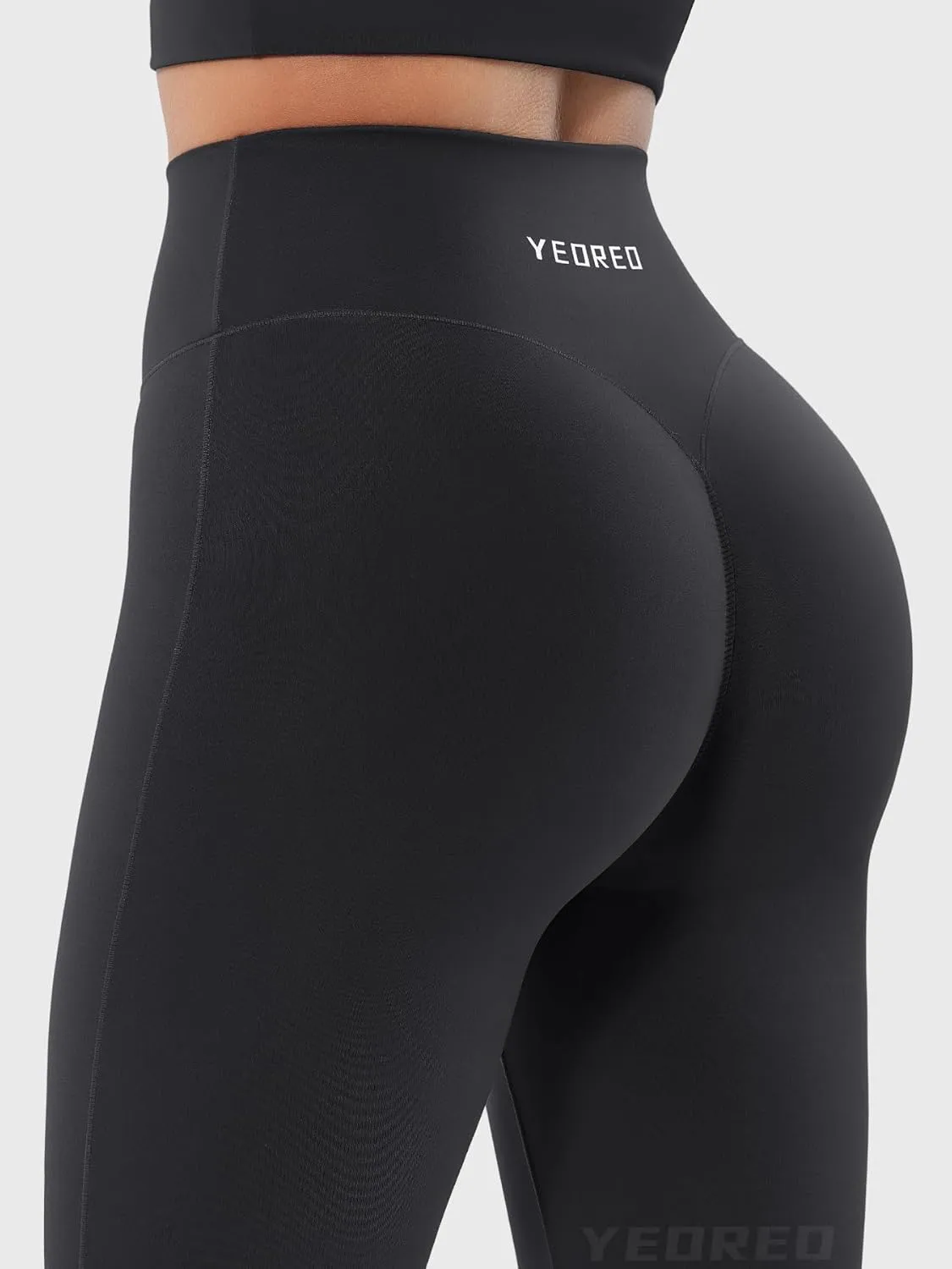 YEOREO Baverly Workout Flare Leggings for Women, 32" Hidden Scrunch Gym Yoga Pants High Waisted Casual Leggings