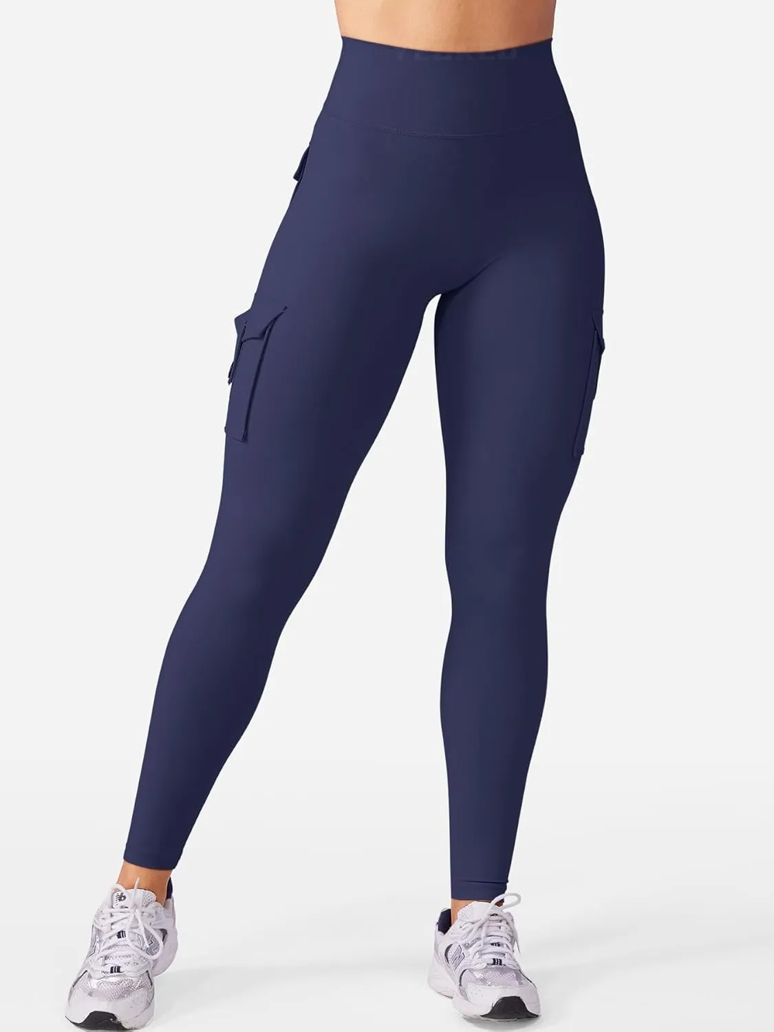 YEOREO CoreFlex Workout Cargo Leggings with Pockets for Women Hidden Scrunch Butt Lifting Leggings Gym Yoga Pants
