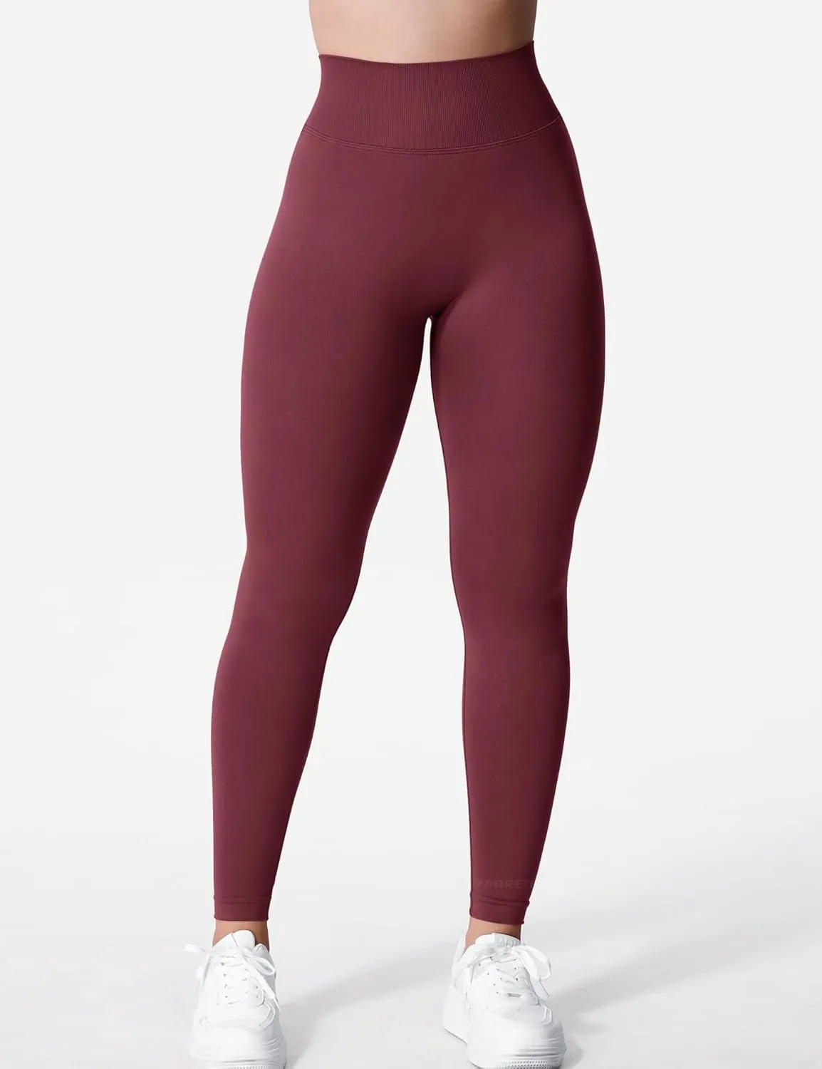 YEOREO Liz Scrunch Workout Leggings for Women High Waisted Butt Lifting V Back Waist Seamless Gym Yoga Leggings
