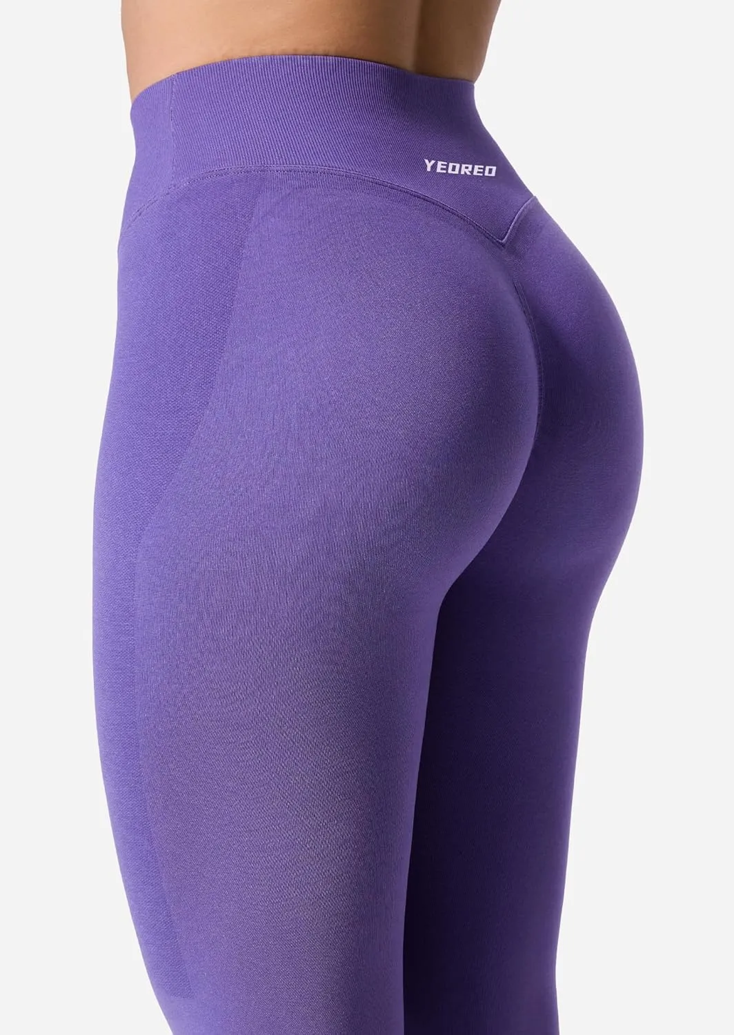 YEOREO V Waist Workout Leggings for Women Amplify Butt Lifting Scrunch Gym Leggings Seamless Yoga Pants