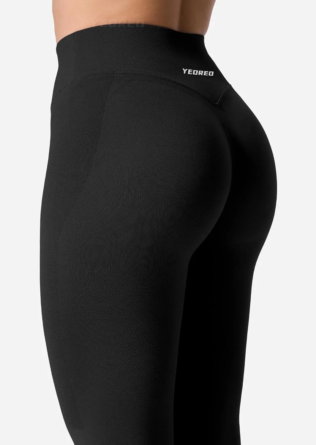 YEOREO V Waist Workout Leggings for Women Amplify Butt Lifting Scrunch Gym Leggings Seamless Yoga Pants