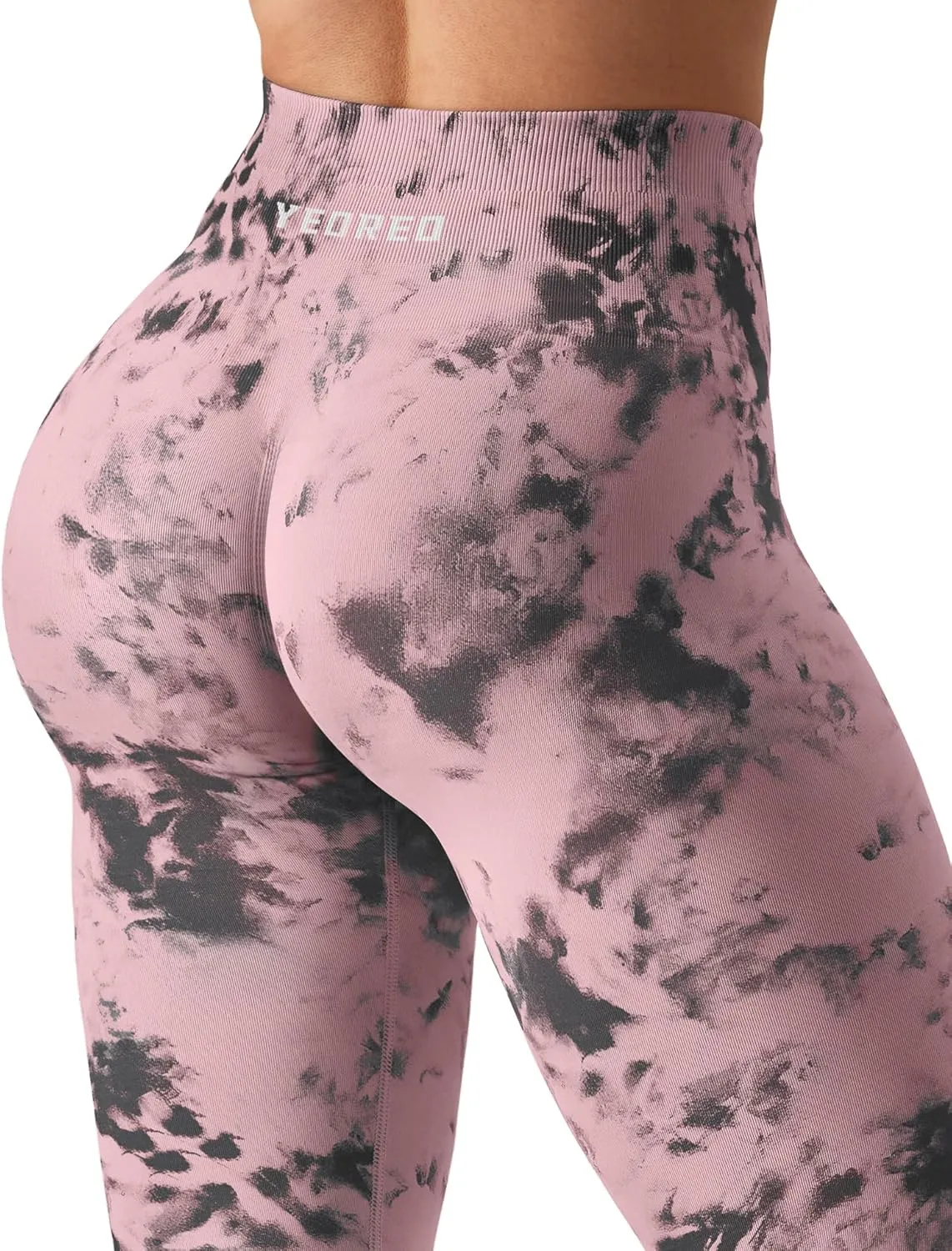YEOREO Workout Leggings for Women Jada Scrunch Butt Lifting Leggings Seamless Screen Print Gym Yoga Pants