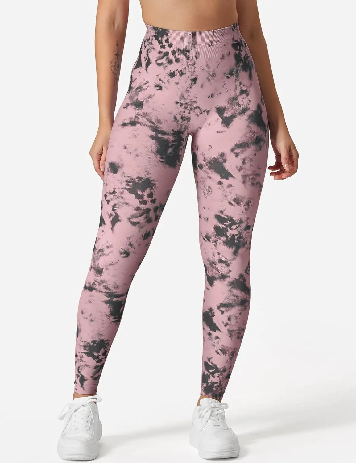 YEOREO Workout Leggings for Women Jada Scrunch Butt Lifting Leggings Seamless Screen Print Gym Yoga Pants