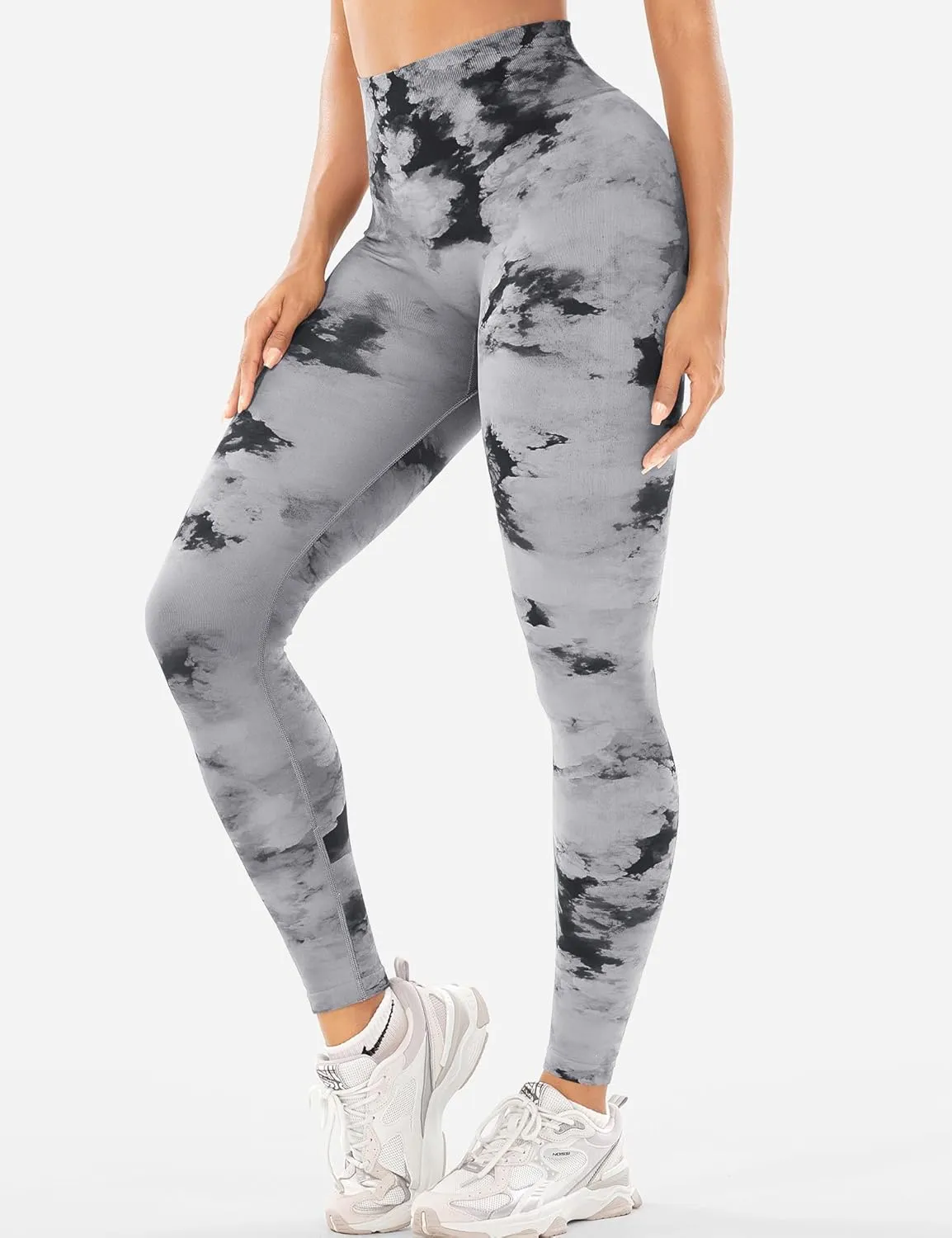 YEOREO Workout Leggings for Women Jada Scrunch Butt Lifting Leggings Seamless Screen Print Gym Yoga Pants