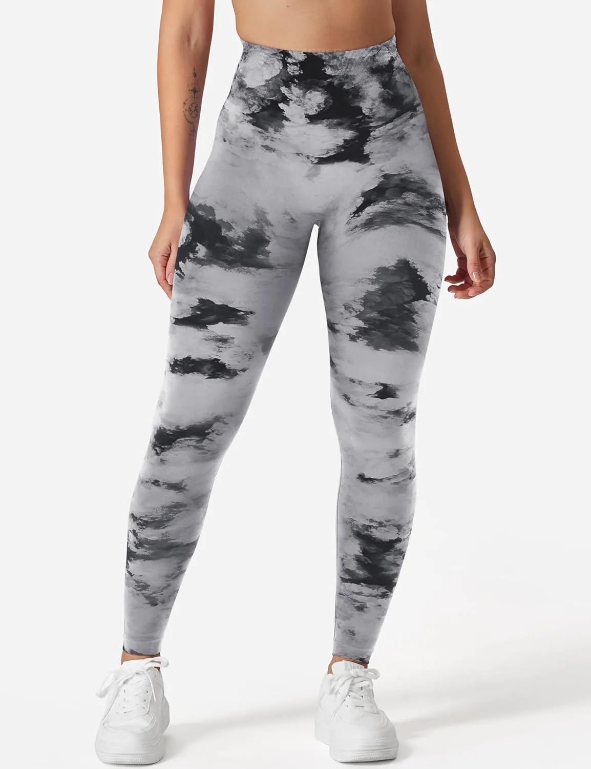 YEOREO Workout Leggings for Women Jada Scrunch Butt Lifting Leggings Seamless Screen Print Gym Yoga Pants