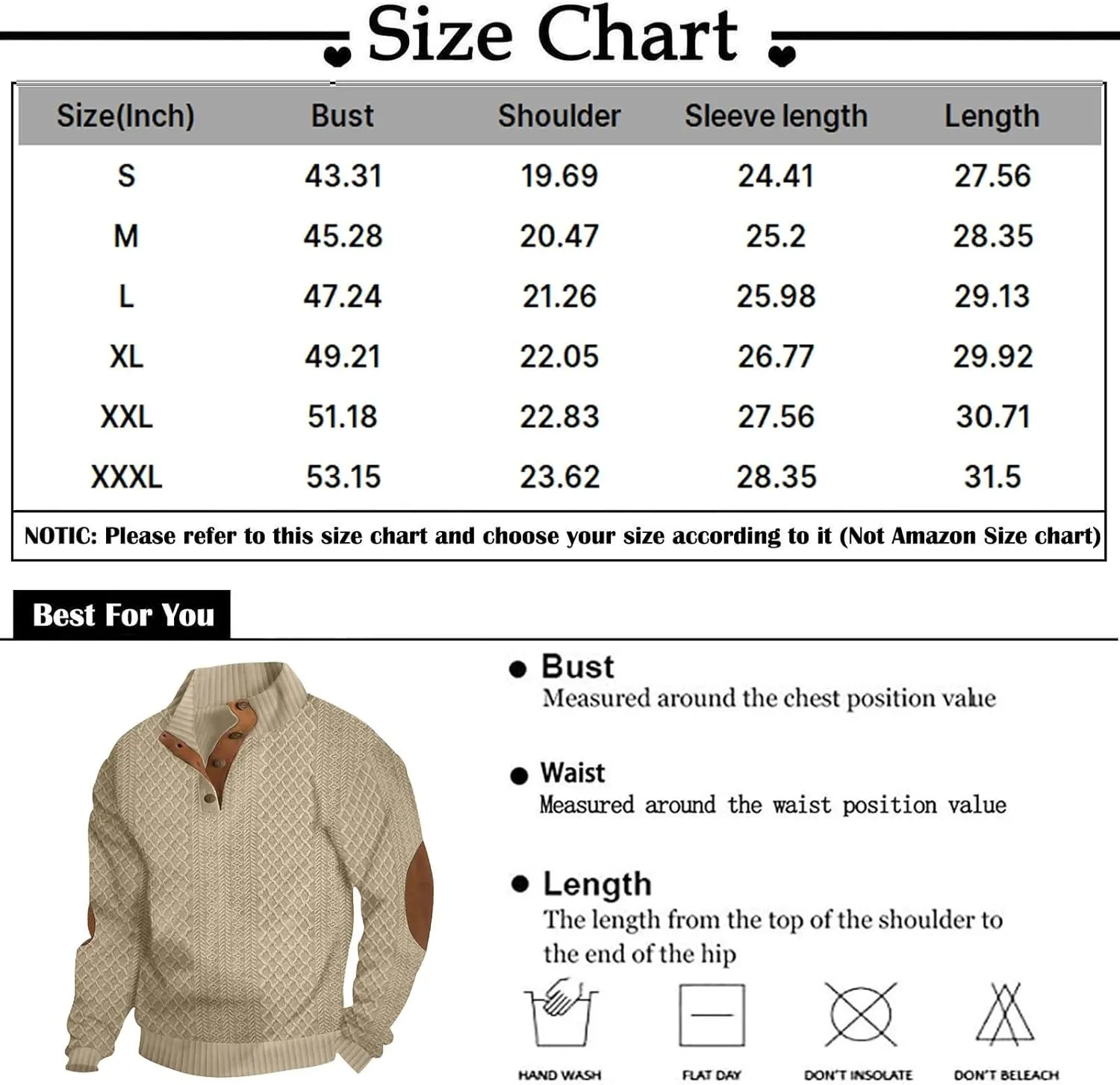 Ymosrh Men's Sweatshirt European Size Outdoor Casual Standing Collar Long-Sleeved Sweater Crewneck Sweatshirts, S-5XL